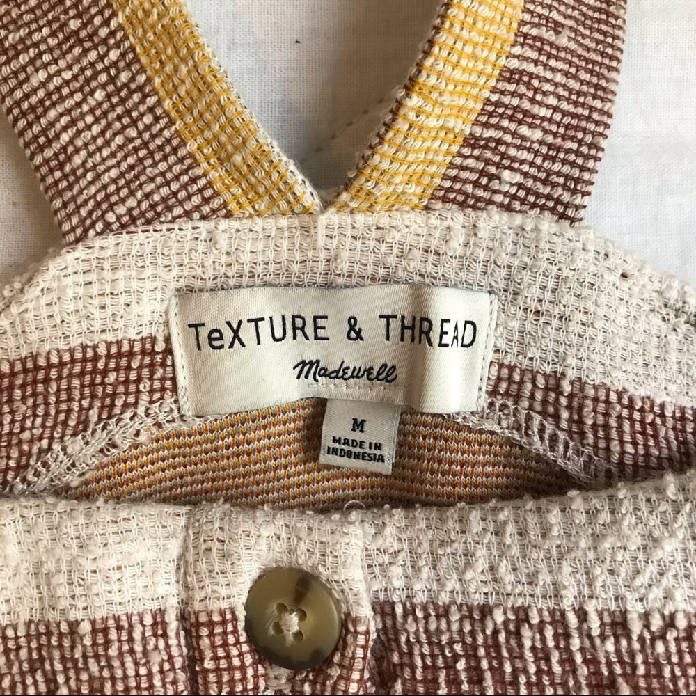 Madewell Texture & Thread Tie Front Ruffle Tank - Picture 3 of 4